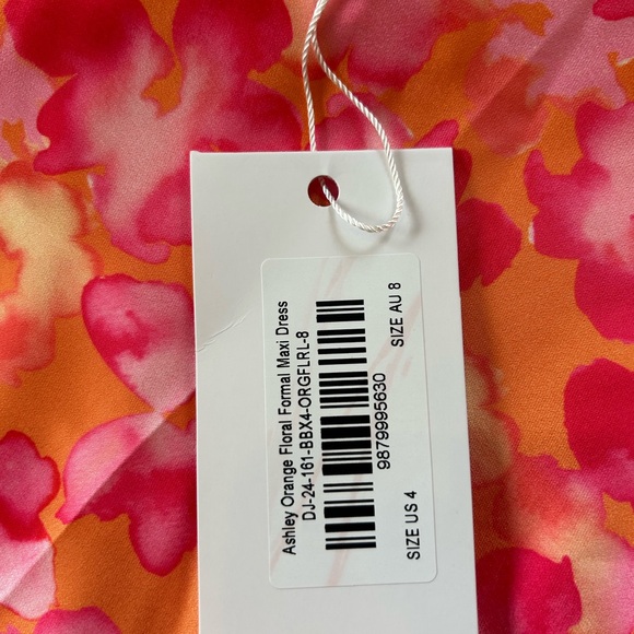 Beginning Boutique Pink and Orange Floral Dress - Picture 5 of 7